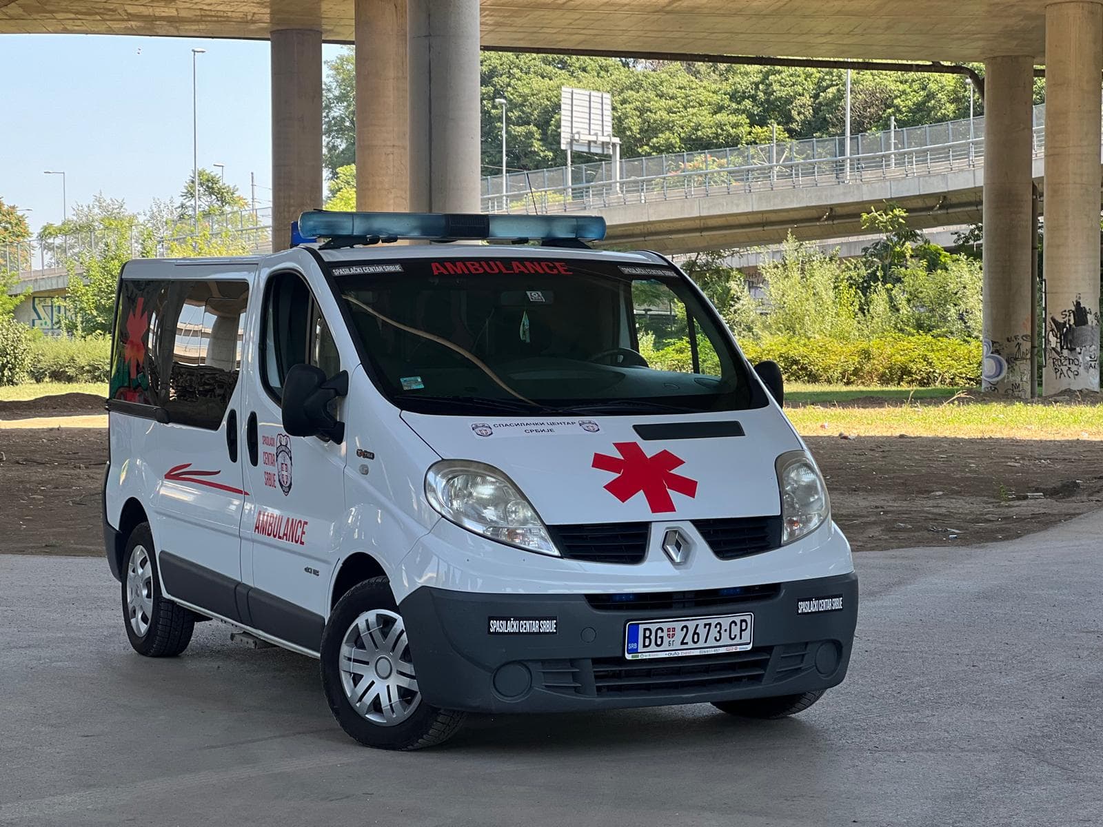 Unutrašnjost sanitetskog vozila